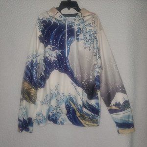 Dykhmily Multicolor Hoodie Long Sleeve Shirt Skater Hiphop Streetwear Hype SZ S